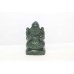 Statue Idol God Lord Ganesha Ganesh Figurine Natural Green Jade Stone E125